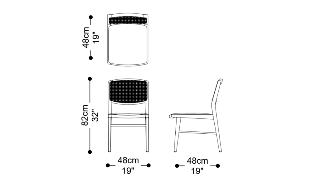 Imagem das dimensões principais do produto